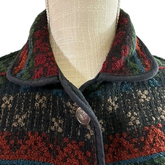 Vintage Woolrich Blanket Jacket Southwestern Navajo Wool Blend Womens S - Picture 5 of 12